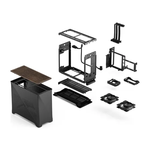 Case Fractal Design Era 2 Charcoal FD-C-ERA2N-02 – Mini-ITX Cao Cấp | Nhôm Xám Sang Trọng